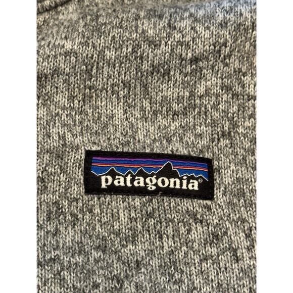 Small Patagonia Sleeve Quarter Zip Pullover Gray Sweater - Picture 4 of 11